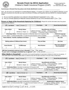 Fill in Your Nevada Check Up Form